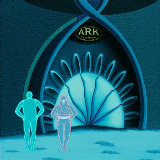 Scene: Cryo-Vault Threshold
Context: Dead city frozen in mid-collapse. Pre-Fracture propaganda holograms flicker ("Huaying Corp: Saving Humanity"). Vault entrance resembles steel lotus.
Characters:
- Fen & Chen: In radiation-shielded ōuĥuà robes, glowing softly against gloom.
- Ghost Scouts: Translucent forms icing over near cryo-pods.
- Child Ling: Hidden in supply pod, stowing away.
Details:
- Vault Inscription: "ARK PROJECT - Purity Through Stasis"
- Security: Auto-turrets frozen mid-targeting ghosts
- Fen's Roots: Bioluminescent tendrils cracking permacrete
- Atmosphere: Oppressive silence. Cold that bites through soul.